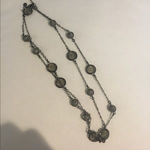 Long strand necklace